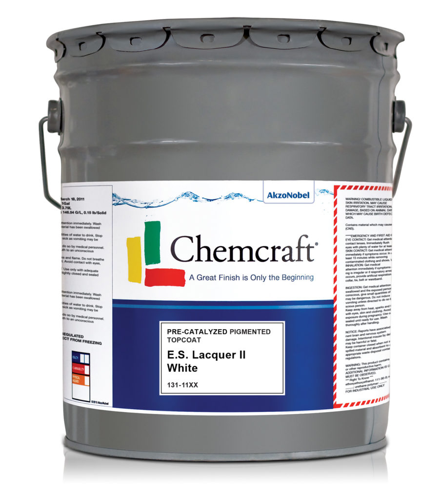 Chemcraft E.S. Lacquer II White PreCat Topcoat Satin Famis Solutions For A Perfect Finish
